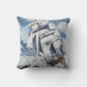 航海の絵画海 クッション (正面)