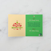 航海の聖地 クリスマス グリーティング カード (内部)