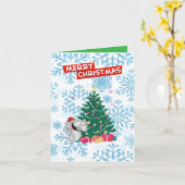 航海の聖地 クリスマス グリーティング カード (黄色い花)