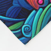 「航海の聖降誕祭の不思議の国」 フリースブランケット (角)