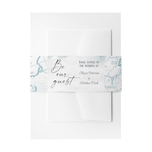 航海の腹バンド 招待状ベリーバンド (正面例)