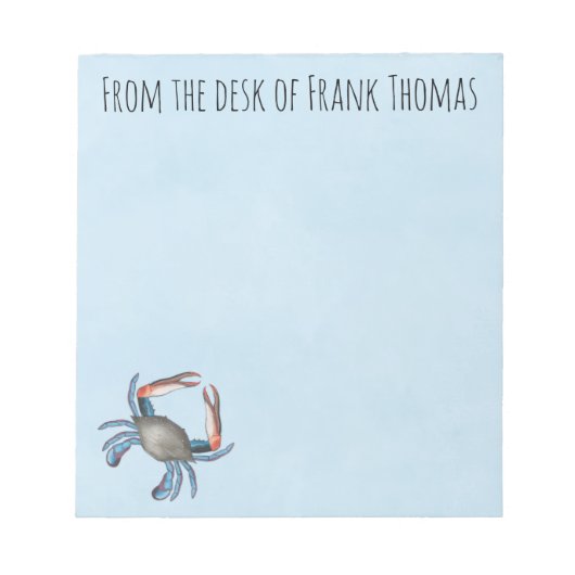 航海の自然ブスタイリッシュルーカニタイポグラフィ ノートパッド (正面)