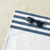 航海の船カスタム名の歓迎いかり ビーチタオル (インサイチュ)