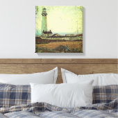 航海の船頭油彩ヴィンテージ灯台 キャンバスプリント (インサイチュ (寝室))