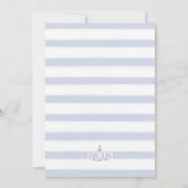 航海の花嫁インフィニティノットブルーをシャワー 招待状 (裏面)