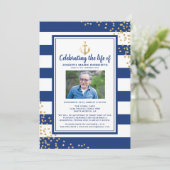 航海の葬 |お祝いの写真 招待状 (スタンド正面)