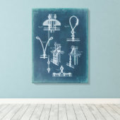 航海の詳細設計図IV キャンバスプリント (インサイチュ (ウッドフロア))