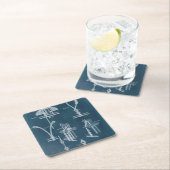 航海の詳細設計図IV スクエアペーパーコースター (インサイチュ)