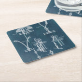 航海の詳細設計図IV スクエアペーパーコースター (アングル)