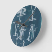 航海の詳細設計図IV ラウンド壁時計 (傾斜)