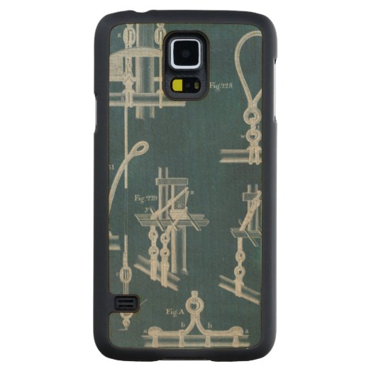 航海の詳細設計図IV CarvedメープルGalaxy S5スリムケース (裏面)