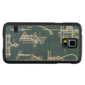 航海の詳細設計図IV CarvedメープルGalaxy S5スリムケース (正面(横))