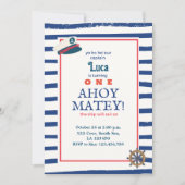 航海の誕生日招待状 招待状 (正面)