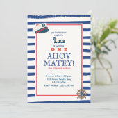 航海の誕生日招待状 招待状 (スタンド正面)