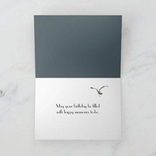 航海の誕生日 カード (内部)