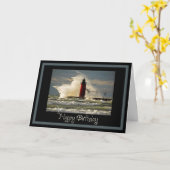 航海の誕生日 カード (黄色い花)