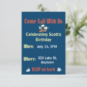 航海の誕生日 招待状 (スタンド正面)