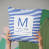 航海の誕生統計生まれたばかりのベビー装飾用クッション クッション