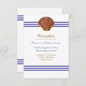 航海の貝殻 - 受付招待 招待状 (正面/裏面)