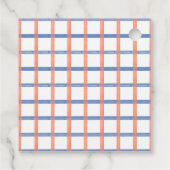 航海の赤と青のカニのギフトタグ フェイバータグ (裏面)