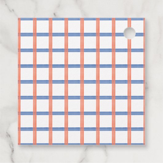 航海の赤青カニのギフトタグ フェイバータグ (裏面)