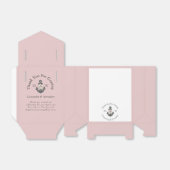 航海の赤面ピンクフローラ結婚いかり フェイバーボックス (折り畳みなし)