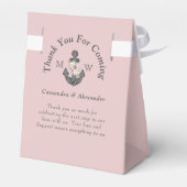 航海の赤面ピンクフローラ結婚いかり フェイバーボックス (裏面サイド)