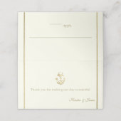 航海の金ゴールドいかりアイボリー席 プレイスカード (外部開封)