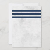 航海の金ゴールドいかりヴィンテージフローラベビーシャワー 招待状 (裏面)