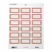 航海の金ゴールドいかり、赤レンガ&金ゴールド結婚ズ ラベル (フルシート)