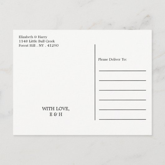 航海の金ゴールドホイール、黒および金ゴールド日付の保存 案内ポストカード (裏面)