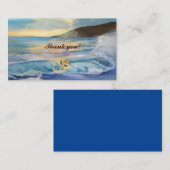 航海の青ビーチの日感謝してい没 エンクロージャーカード (正面/裏面)