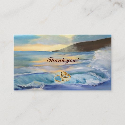 航海の青ビーチの日感謝してい没 エンクロージャーカード (正面)