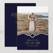 航海の駆け落ち発表 招待状 (正面/裏面)