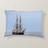 航海の魚釣りボートブルースカイズ アクセントクッション (裏面)