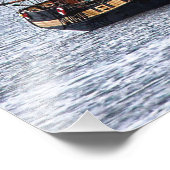 航海の魚釣りボートブルースカイズ フォトプリント            (角)