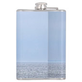 航海の魚釣りボートブルースカイズ フラスク (裏面)