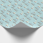 航海の魚釣り型磁石 ラッピングペーパー (角)