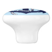 航海の、いかりロープのカスタム セラミックノブ (側面)