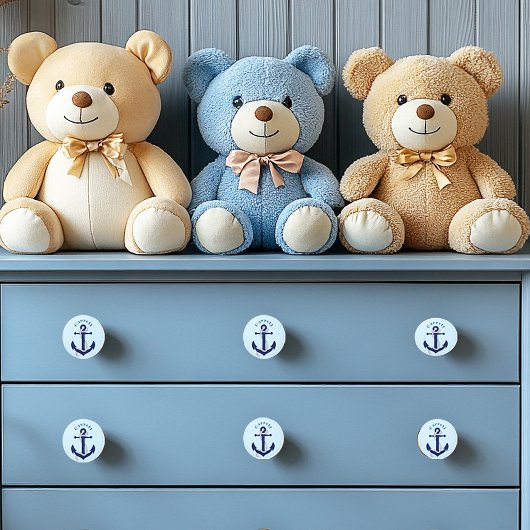 航海の、いかりロープのカスタム セラミックノブ