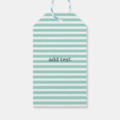 航海の,いかり,ミントグリーンストライプ ギフトタグ (裏面)