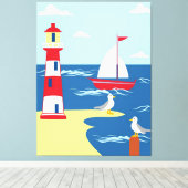 航海の キャンバスプリント (インサイチュ (ウッドフロア))