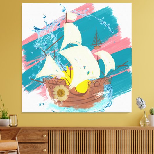 航海の キャンバスプリント (インサイチュ (リビング))