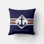 航海の |キリストにアンカー可能カスタマイズ可能 クッション (裏面)