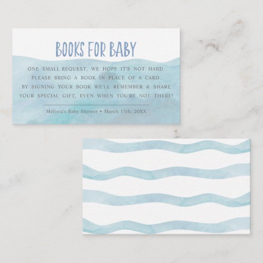 航海の |クジラ |少年のベビー エンクロージャーカード (正面/裏面)