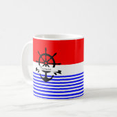 航海の コーヒーマグカップ (正面左)
