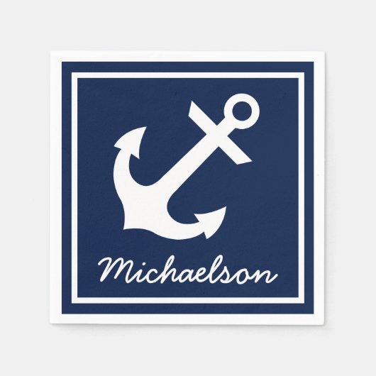 航海の スタンダードカクテルナプキン (正面)