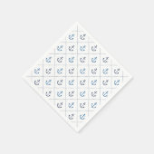 航海の スタンダードカクテルナプキン (角)