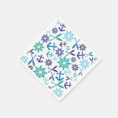 航海の スタンダードカクテルナプキン (角)