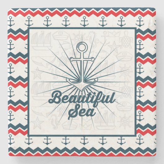 航海の ストーンコースター (正面)